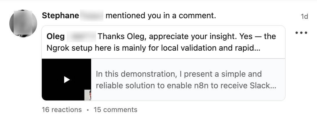 LiSeller AI-drafted LinkedIn comment example